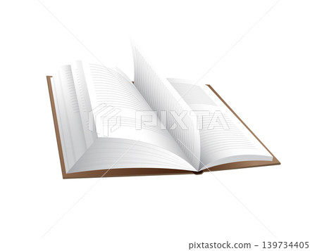 Pages of open book isolated on white background Pages of open book isolated on white background 139734405