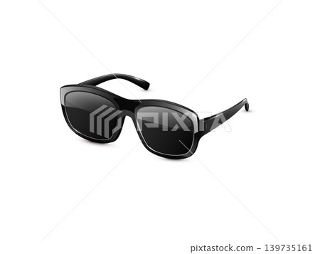 Trendy sunglass angle view 3d render Trendy sunglass angle view 3d render 139735161