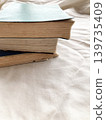 Cross-sections of stacked old books; time spent reading and studying; antique-looking old books; dictionaries. 139735409
