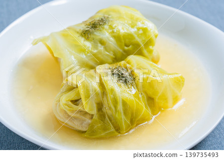 Cabbage rolls placed on the table Cabbage rolls placed on the table 139735493