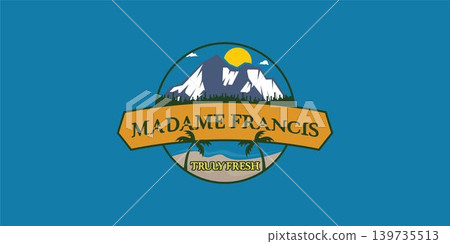 Modern illustration mountain logo design concept. Modern illustration mountain logo design concept. 139735513