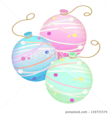 Yo-yo fishing, water balloons, cut illustration, hand-drawn style Yo-yo fishing, water balloons, cut illustration, hand-drawn style 139735574