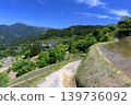 Walking through the terraced rice fields of Yoshinobu, Motoyama Town, Kochi Prefecture 139736092