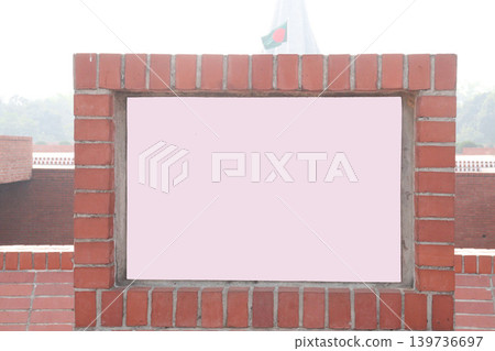 a signboard view on road a signboard view on road 139736697