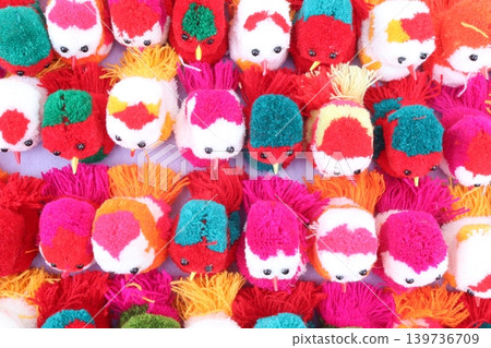 woolen pom bird doll on shop 139736709