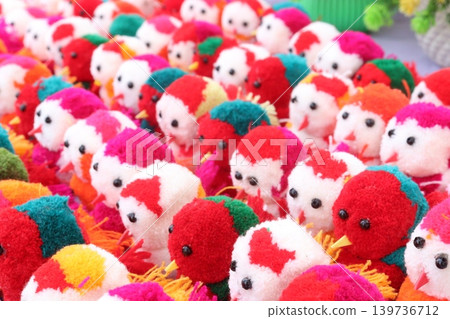 woolen pom bird doll on shop 139736712