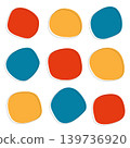 A loose frame set in vivid retro colors. 139736920