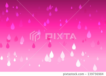 背景圖片是鮮豔的粉紅色雨滴落下。 背景圖片是鮮豔的粉紅色雨滴落下。 139736984