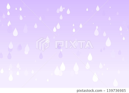 背景圖片為淡紫色雨滴落的景象。 背景圖片為淡紫色雨滴落的景象。 139736985
