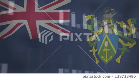 Showing blue ensign in hall, reflecting on glass with Union Jack canton, anchor crest, bars numbers 139738490