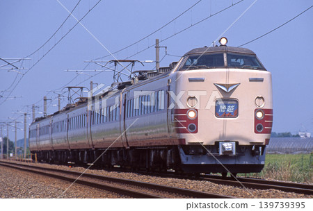 Hokuriku Main Line, Mattō - Kaga-Kasama, JR West, 485 series, S03 formation (Kanazawa), Kaetsu Line Hokuriku Main Line, Mattō - Kaga-Kasama, JR West, 485 series, S03 formation (Kanazawa), Kaetsu Line 139739395