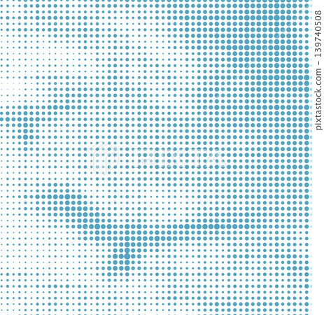 Abstract seagull halftone Not AI, vector illustration. Abstract seagull halftone Not AI, vector illustration. 139740508