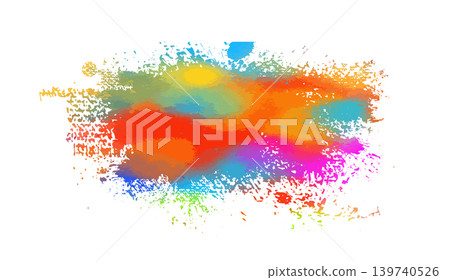 Colored blots. hand drawn. Not AI, Vector Colored blots. hand drawn. Not AI, Vector 139740526
