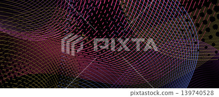 Dark horizontal background with neon lines Hand drawn. Not AI, minimalist backgrounds Dark horizontal background with neon lines Hand drawn. Not AI, minimalist backgrounds 139740528