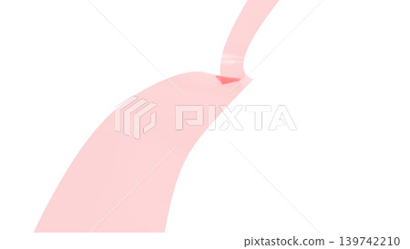 Flowing fabric - impactful presentation cover with white background - CG Flowing fabric - impactful presentation cover with white background - CG 139742210