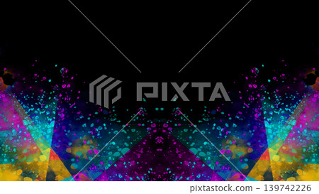 Abstract art illustration material, wallpaper (black background) Abstract art illustration material, wallpaper (black background) 139742226