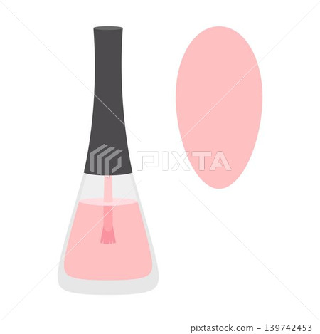 nail polish isolated, flat style 139742453