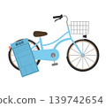 Bicycle and traffic ticket/violation notice 139742654