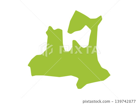 A somewhat stylized illustration of Aomori Prefecture A somewhat stylized illustration of Aomori Prefecture 139742877
