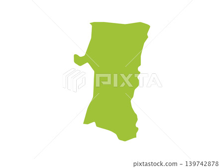 A somewhat stylized illustration of Akita Prefecture A somewhat stylized illustration of Akita Prefecture 139742878