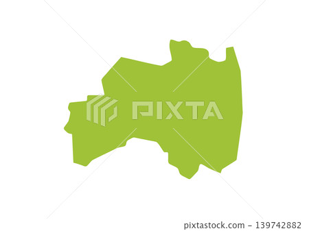 A somewhat stylized illustration of Fukushima Prefecture 139742882