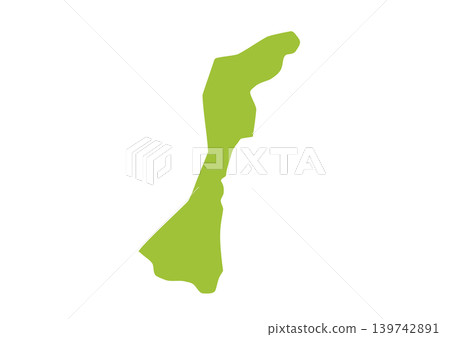 一幅略帶風格化的石川縣插圖 139742891