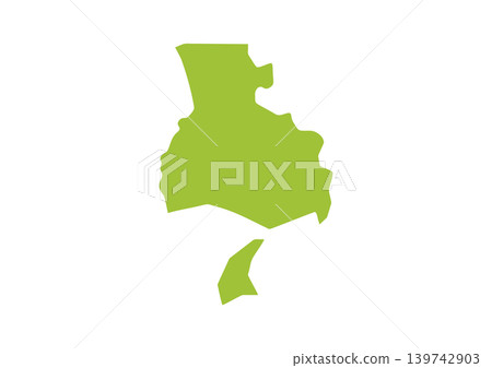 A somewhat stylized illustration of Hyogo Prefecture 139742903