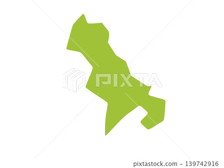 A somewhat stylized illustration of Nagasaki Prefecture 139742916