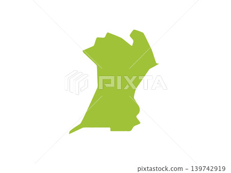 A somewhat stylized illustration of Kumamoto Prefecture 139742919