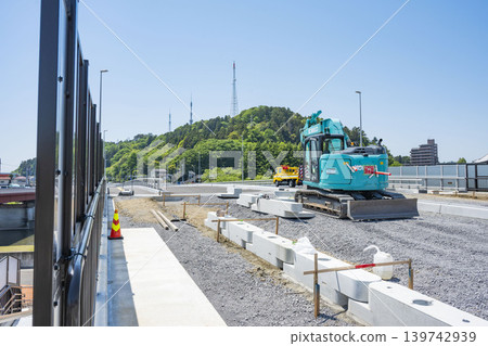 Bridge construction site Bridge construction site 139742939