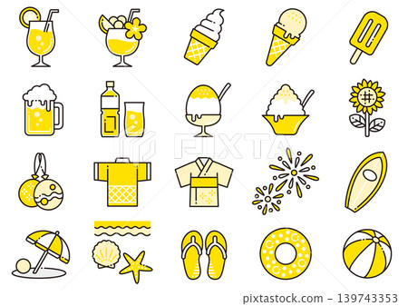 Summer-themed icons 09 Summer-themed icons 09 139743353