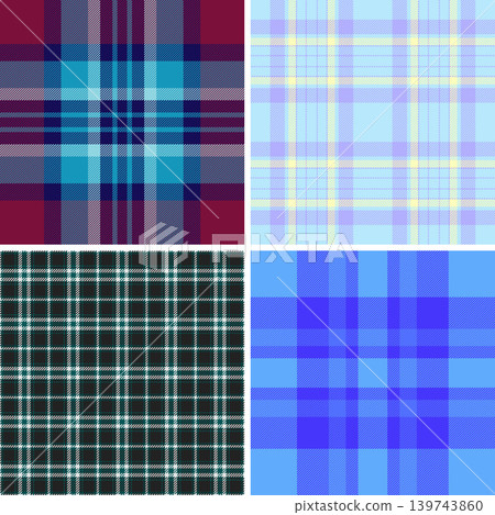 Plaid collection ideal for table runners. Tartan designs elevate seasonal decor. Vector precision ensures clean edges. Plaid collection ideal for table runners. Tartan designs elevate seasonal decor. Vector precision ensures clean edges. 139743860