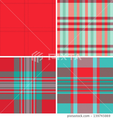 Plaid pattern set created for family traditions and cozy home decor. Vector patterns enhance blankets, pillows, throws, scarves, and digital backgrounds. Plaid pattern set created for family traditions and cozy home decor. Vector patterns enhance blankets, pillows, throws, scarves, and digital backgrounds. 139743869