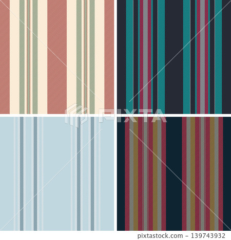 Striped collection ideal for video overlays and graphics. Seamless lines patterns add style to multimedia content. 139743932