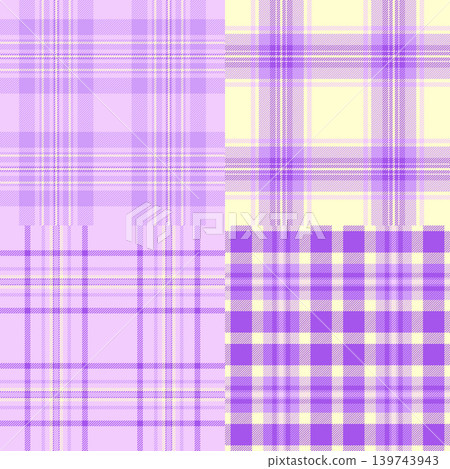 Plaid pattern set for casual and formal modern wear. Ideal for layering, blazers, dresses, and statement pieces. Seamless vectors print clean. Plaid pattern set for casual and formal modern wear. Ideal for layering, blazers, dresses, and statement pieces. Seamless vectors print clean. 139743943