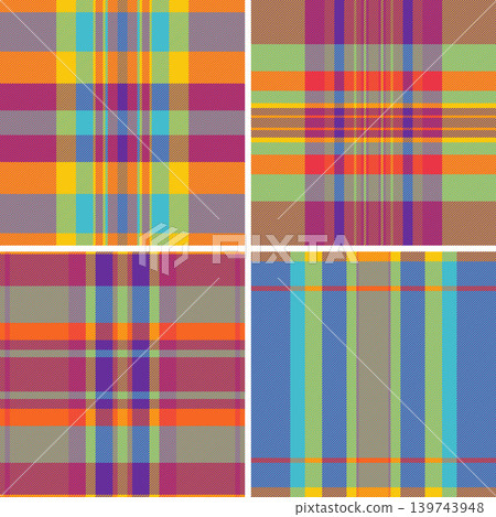 Seamless plaid pattern pack ideal for versatile creative projects. Perfect for apparel, home decor, and digital designs. Seamless plaid pattern pack ideal for versatile creative projects. Perfect for apparel, home decor, and digital designs. 139743948