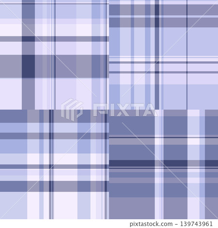 Plaid bundle capturing heritage tartan aesthetics. Vector patterns ideal for textiles, fashion items, stationery, and printables. Plaid bundle capturing heritage tartan aesthetics. Vector patterns ideal for textiles, fashion items, stationery, and printables. 139743961