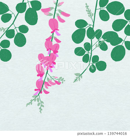 Hand-drawn flower illustration: Bush clover 139744016
