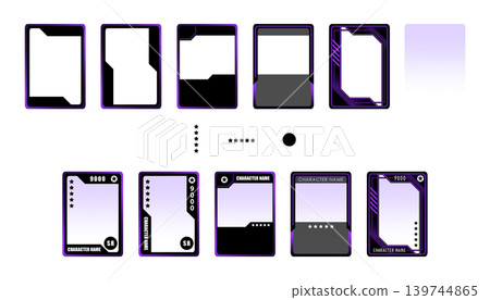 Trading Card Template Set 139744865