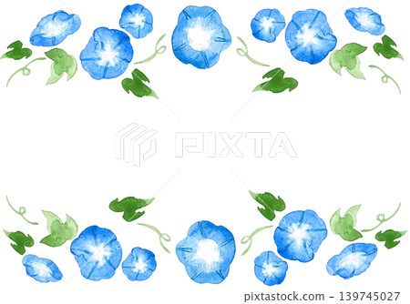 牽牛花水彩畫框 牽牛花水彩畫框 139745027