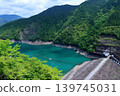 Yanase Dam, in the season of fresh greenery, Kitagawa Village, Kochi Prefecture 139745031