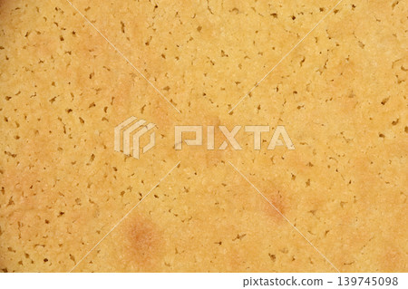 Baked Shortbread Biscuit Texture Close Up 139745098