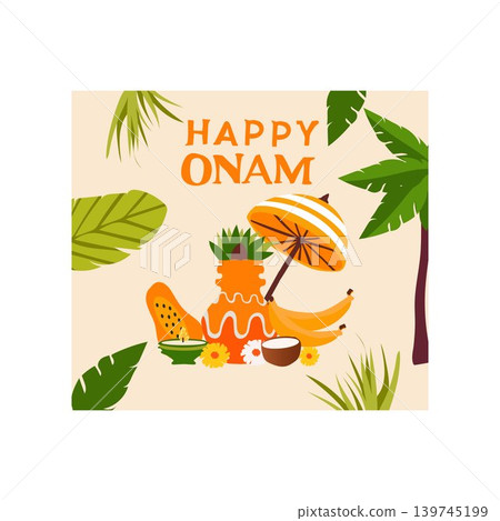 colorful happy onam indian templat onam wishes onam celebration 139745199