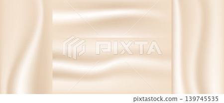 Beige gradient panels with soft pastel gradation and pearl texture for packaging. Cream set collage in warm beige tones with smooth silk waves. Vector gradient backgrounds bg set for fashion promo Beige gradient panels with soft pastel gradation and pearl texture for packaging. Cream set collage in warm beige tones with smooth silk waves. Vector gradient backgrounds bg set for fashion promo 139745535