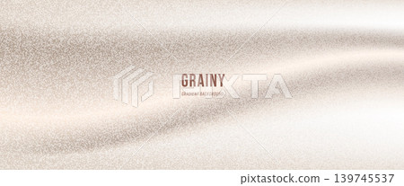 Pearl gradient beige backdrop with soft brown pearl wave. Grain gradation and tan noise texture for label or card. Warm vector cover for gradient banner design for dynamic luxury promotion Pearl gradient beige backdrop with soft brown pearl wave. Grain gradation and tan noise texture for label or card. Warm vector cover for gradient banner design for dynamic luxury promotion 139745537
