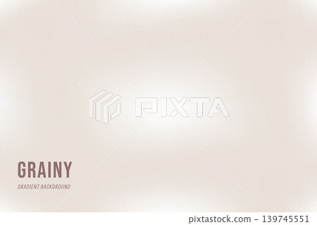 Grey grain plain gradation with nude beige and gradient bg. Soft grey off white sheen and warm grain pastel for cosmetic cover design. Cream vector backdrop with delicate speckle aesthetic bg 139745551