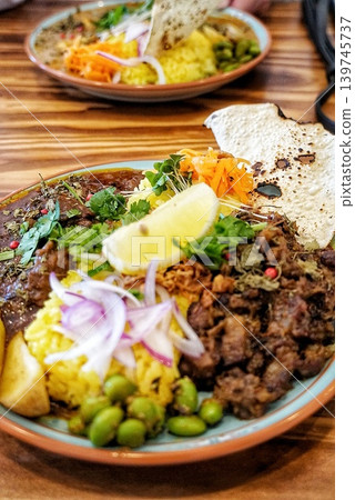Delicious-looking curry laid out on the table Delicious-looking curry laid out on the table 139745737