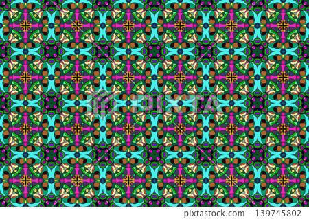 Seamless pattern of the target design 5-45 139745802