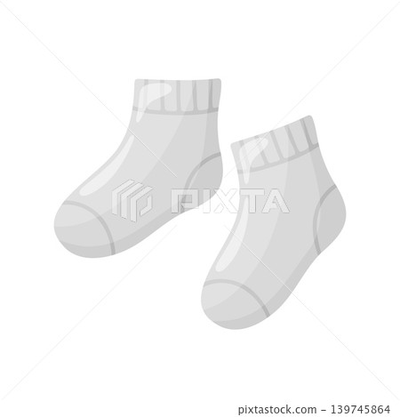 Pair of White Sport Ankle Socks Clipart Pair of White Sport Ankle Socks Clipart 139745864