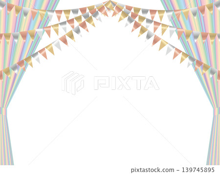 Curtains, open, garland 1, 20 faint rainbow Curtains, open, garland 1, 20 faint rainbow 139745895
